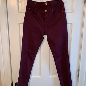 Garage maroon skinny jeans size 9 used